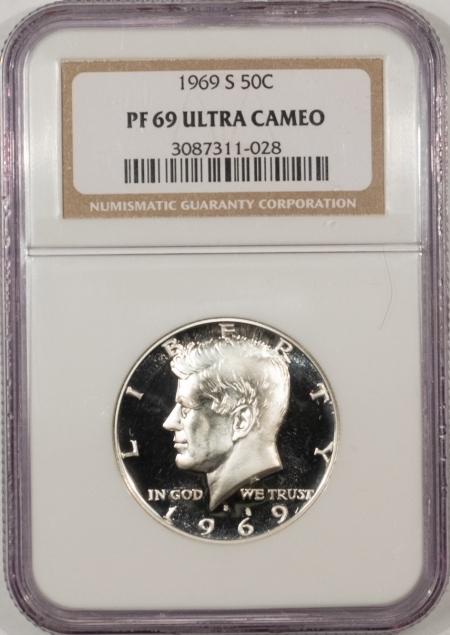 New Store Items 1969-S PROOF KENNEDY HALF DOLLAR – NGC PF-69 ULTRA CAMEO TOUGH!