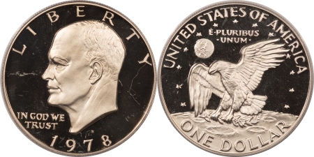 Eisenhower Dollars 1971-S-1978-S PROOF EISENHOWER DOLLAR 11 COIN COMPLETE SET – PCGS PR-69 DCAM