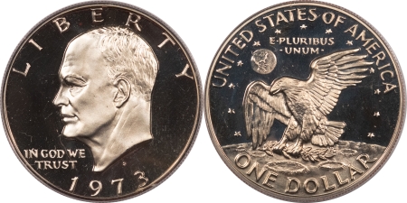 Eisenhower Dollars 1971-S-1978-S PROOF EISENHOWER DOLLAR 11 COIN COMPLETE SET – PCGS PR-69 DCAM