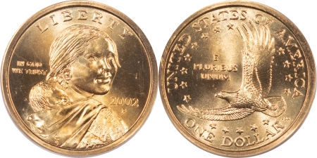 Eisenhower Dollars 2001-P, 2002-P, 2003-P SACAGAWEA DOLLARS LOT/3 – PCGS MS-67