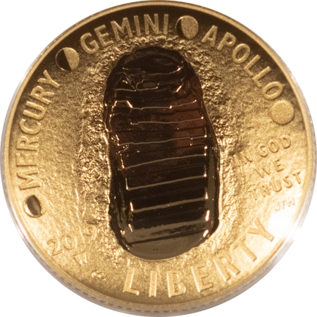 Modern Gold Commems 2019 APOLLO 11 50TH ANNIVERSARY $5 GOLD COIN, GEM PROOF, OGP, BOX & COA
