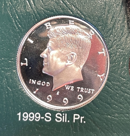 Half Dollars 1964-1999S KENNEDY HALF DOLLAR PARTIAL 75 COIN UNC/PROOF SET + SILVER, INTERCEPT