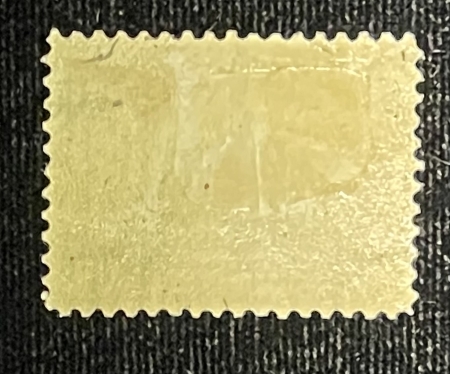 U.S. Stamps SCOTT #299 10c YELLOW-BROWN/BLACK, MOG, HR, VERTICAL CREASE, CAT $115