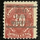U.S. Stamps SCOTT #J-59, 1c POSTAGE DUE, ROSE, UNWMKD, PERF 10, USED, F/VF, RARE, CAT $750