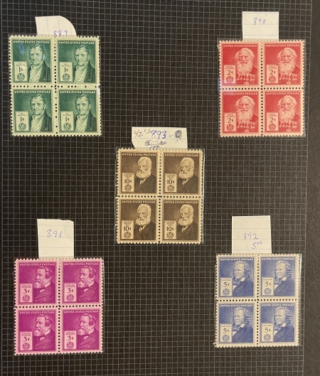 U.S. Stamps 14 PAGE REMAINDER/STOCKBOOK-HUNDREDS U.S. SINGLES, MOST 1930s, MOGNH-CAT $500+!