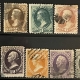 U.S. Stamps SCOTT #92 1c BLUE, F GRILL, USED/FAULTY, 4mm TEAR @ TOP, CREASES, CATALOG $425