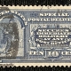 U.S. Stamps SCOTT #E-5, 10c BLUE, MESSENGER RUNNING WMKD, MOG, HINGED & ABT FINE-CAT $210