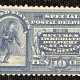 U.S. Stamps SCOTT #E-6, 10c ULTRAMARINE, MDOG, HINGED & FINE-CAT $225