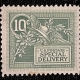 U.S. Stamps SCOTT #E-6, 10c ULTRAMARINE, MDOG, HINGED & FINE-CAT $225