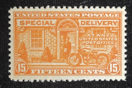 U.S. Stamps SCOTT #E-13, 15c, DEEP ORANGE, MOG & NEVER HINGED, FRESH & VF – CAT $75