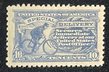 U.S. Stamps SCOTT #E-10, 10c, ULTRAMARINE, MDOG, HINGED & VF APPEARANCE-CAT $320