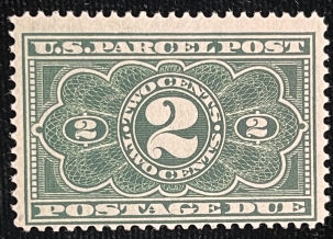 U.S. Stamps SCOTT #JQ-2, 2c, DARK GREEN, MOG & HINGED, FINE & FRESH! – CAT $60