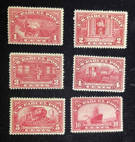 U.S. Stamps SCOTT #Q-1 TO Q-12, 1c to $1, MDOG, EACH FACES UP BRIGHT & VG/F – CAT $860.75