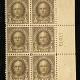 U.S. Stamps SCOTT #550 5c DARK BLUE, BLOCK OF 4, MOG-NH, abt FINE & P.O. FRESH-CATALOG $260