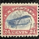 U.S. Stamps SCOTT #C1-C6, 6c-24c FIRST AIRMAILS, USED & VG/F, (C-2 W/ PULLED PERF)-CAT $155
