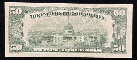 Small Federal Reserve Notes 1950 $50 FEDERAL RESERVE NOTE, NEW YORK, F-2109B, ORIGINAL UNCIRCULATED