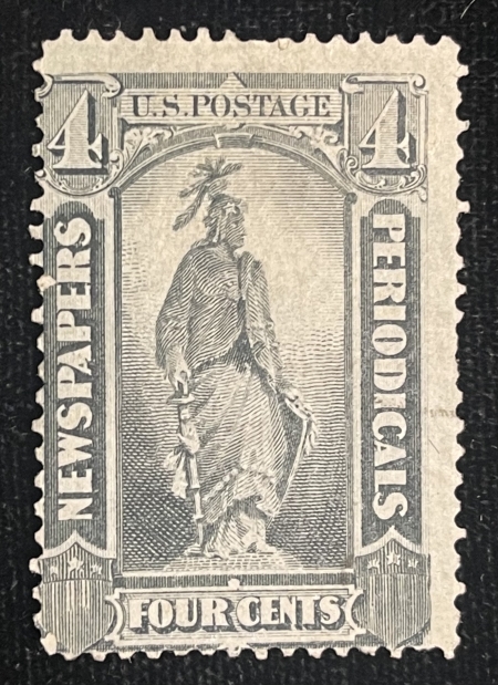 Newspaper & Periodical Stamps SCOTT #PR-11 4c BLACK NEWSPAPER STAMP, MNG, AVG CENTERING, FRESH COLOR-CAT $120
