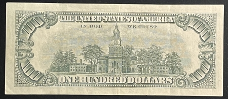 Small U.S. Notes 1966 $100 UNITED STATES NOTE, F-1550, FRESH & BRIGHT XF, NICE BODY & ORIGINALITY