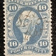 U.S. Stamps SCOTT R-41e, 20c FOREIGN EXCHANGE, AVG+/FINE CENTERING, NICE COLOR-CAT $80