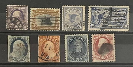 U.S. Stamps SCOTT #9-F 1; SELECTION OF BETTER U.S. USED SINGLES, INCLUDES 10A & BOB-CAT $365