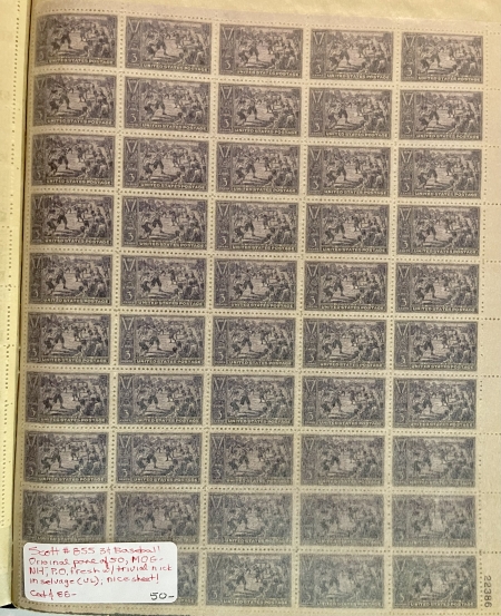 U.S. Stamps VALUABLE ORIGINAL SHEETS COLLECTION, SCOTT #906 (4),#C-46, ETC. MOG NH-CAT $1561