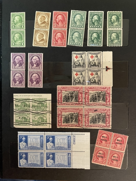 U.S. Stamps U.S. STOCKBOOK, VARIED STAMPS, MOST 1860-1950, MINT/USED, SOME FAULTS-CAT $600+