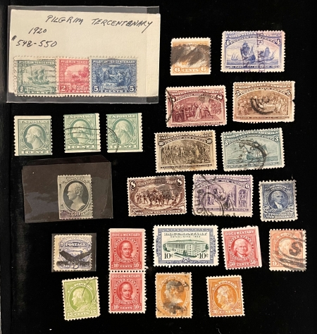 U.S. Stamps CIGAR BOX OF HIGHER VALUE U.S. USED SINGLES, 1860s-1920s, MOST FAULTY-CAT $1000+