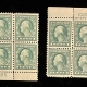 Postage SCOTT #490 1c GREEN COIL, SELECTION OF 7 PAIRS & 6 SINGLES (20)-MOGNH, PO FRESH