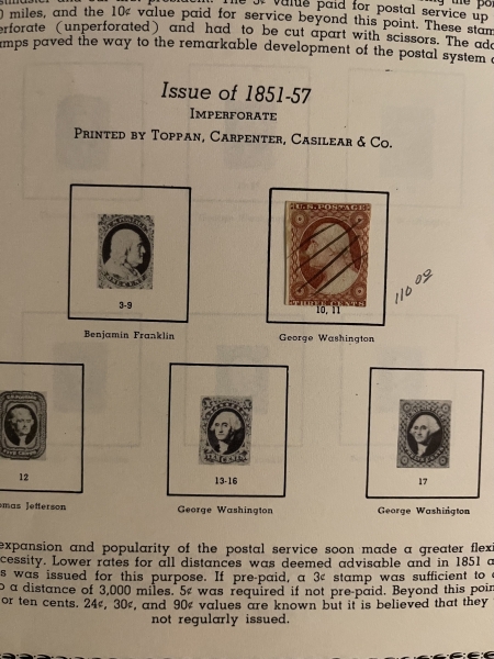 U.S. Stamps U.S USED COLLECTION IN ALBUM, 1851-2000, MANY BETTER STAMPS-OWNER’S VALUE $4890!