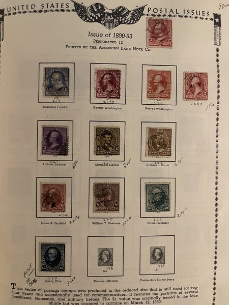 U.S. Stamps U.S USED COLLECTION IN ALBUM, 1851-2000, MANY BETTER STAMPS-OWNER’S VALUE $4890!