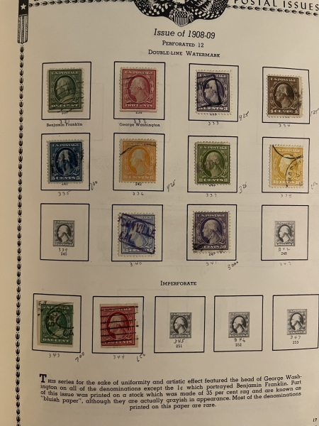 U.S. Stamps U.S USED COLLECTION IN ALBUM, 1851-2000, MANY BETTER STAMPS-OWNER’S VALUE $4890!