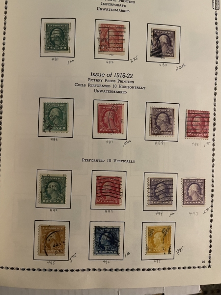 U.S. Stamps U.S USED COLLECTION IN ALBUM, 1851-2000, MANY BETTER STAMPS-OWNER’S VALUE $4890!