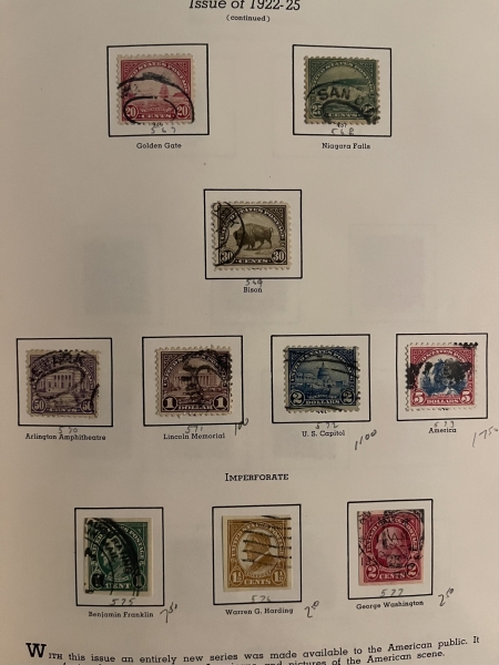 U.S. Stamps U.S USED COLLECTION IN ALBUM, 1851-2000, MANY BETTER STAMPS-OWNER’S VALUE $4890!