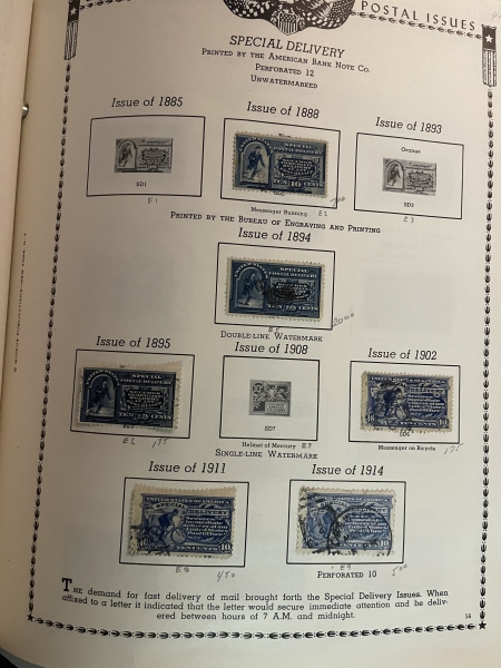 U.S. Stamps U.S USED COLLECTION IN ALBUM, 1851-2000, MANY BETTER STAMPS-OWNER’S VALUE $4890!