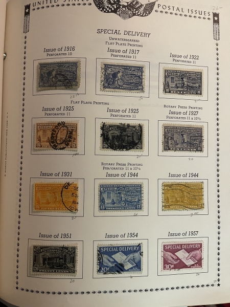 U.S. Stamps U.S USED COLLECTION IN ALBUM, 1851-2000, MANY BETTER STAMPS-OWNER’S VALUE $4890!