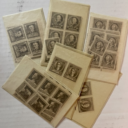 U.S. Stamps SCOTT #604-997, SINGLES, MULTIPLES, BLOCKS, MOG-NH, ORGANIZED BY SCOTT #- $1000+