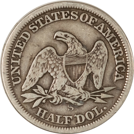 Liberty Seated Halves 1864-S SEATED LIBERTY HALF DOLLAR, NICE CIRC STRONG DETAILS, CIVIL WAR DATE!
