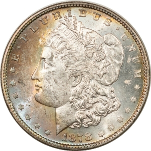 Morgan Dollars 1878 7/8 WEAK MORGAN DOLLAR, UNCIRCULATED & PRETTY!
