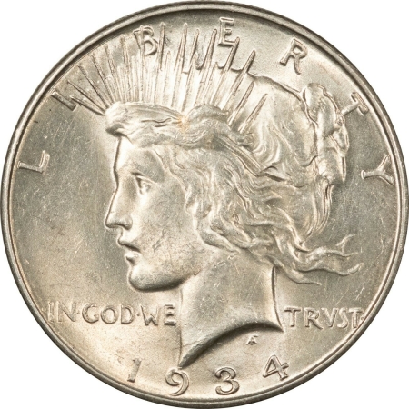 New Store Items 1934-D PEACE DOLLAR, HIGH GRADE NEARLY UNC – LOOKS CHOICE!