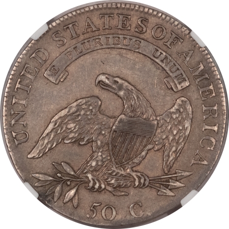 Early Halves 1808 CAPPED BUST HALF DOLLAR – NGC AU-53 VERY WELL STRUCK!