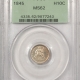 Liberty Seated Dimes 1853 ARROWS LIBERTY DEATED DIME, NGC MS-64, WHITE W/ A NICE LOOK