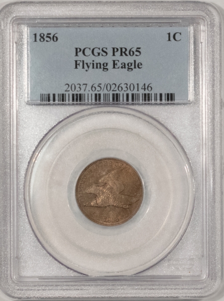 Flying Eagle 1856 FLYING EAGLE CENT, PCGS PR-65; A GEM EXAMPLE OF THIS CLASSIC RARITY!