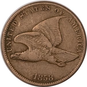 Flying Eagle 1858-SL FLYING EAGLE CENT, HIGH GRADE CIRCULATED EXAMPLE!