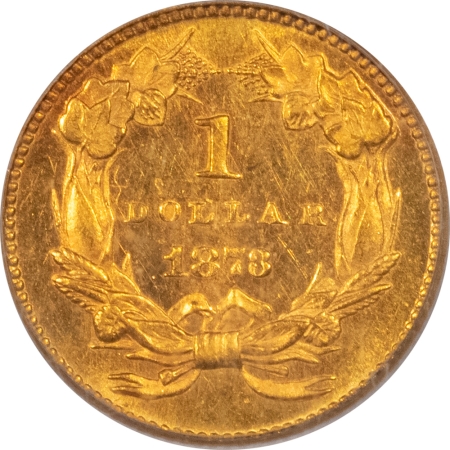 New Store Items 1873 $1 GOLD DOLLAR, CLOSED 3 – PCGS MS-61 RARE, PREMIUM QUALITY! LOOKS CHOICE!