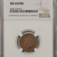 New Store Items 1884 INDIAN CENT – PCGS MS-64 BN, PREMIUM QUALITY!
