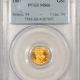 New Store Items 1873 $1 GOLD DOLLAR, CLOSED 3 – PCGS MS-61 RARE, PREMIUM QUALITY! LOOKS CHOICE!