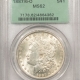 Morgan Dollars 1887-O MORGAN DOLLAR – PCGS MS-64 LOOKS 65! PREMIUM QUALITY!