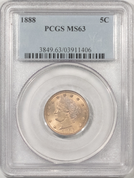 Liberty Nickels 1888 LIBERTY NICKEL – PCGS MS-63