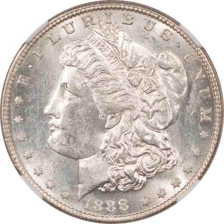 Morgan Dollars 1888-S MORGAN DOLLAR – NGC MS-62