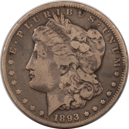 Morgan Dollars 1893-CC MORGAN DOLLAR – CIRCULATED, NICE DETAIL!